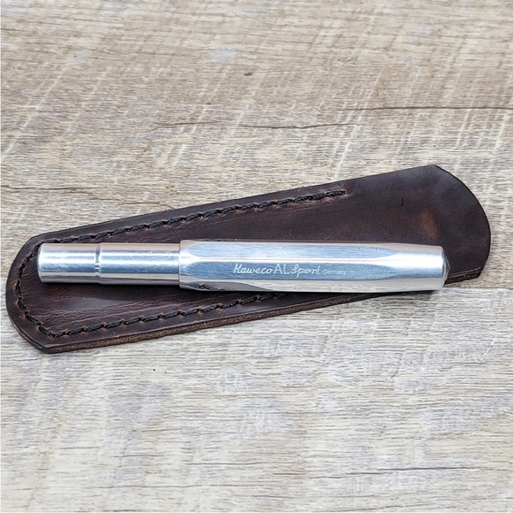 Handcrafted Horween Chromexcel Leather Case for Kaweco SPORT AL Pen *NO PEN - Picture 2 of 12